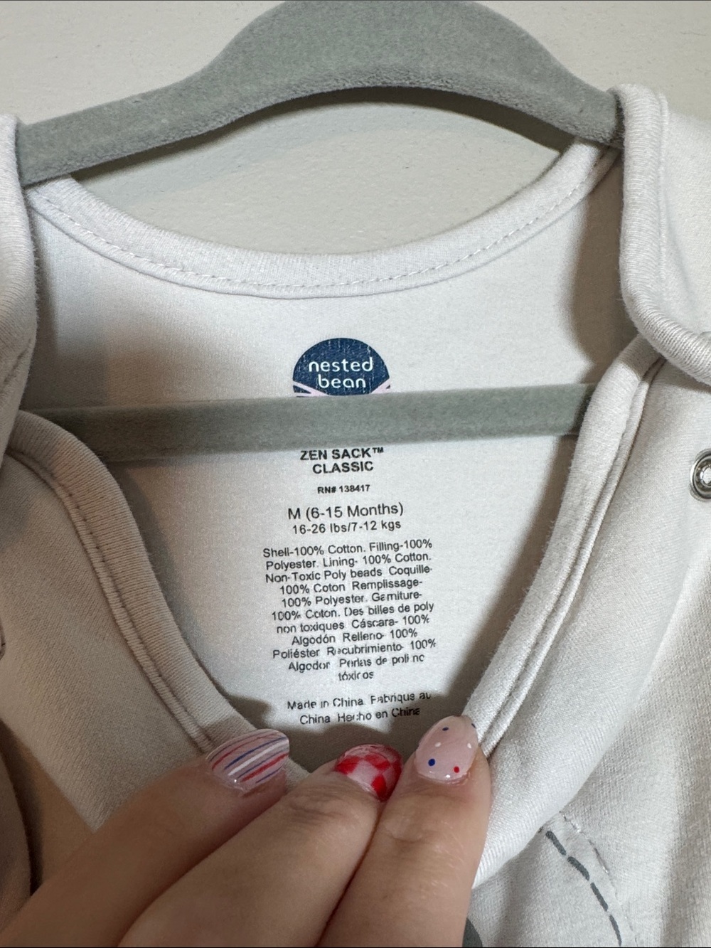 Nested Bean Zen Sack Classic Size Medium 6-15 months - Picture 4 of 7